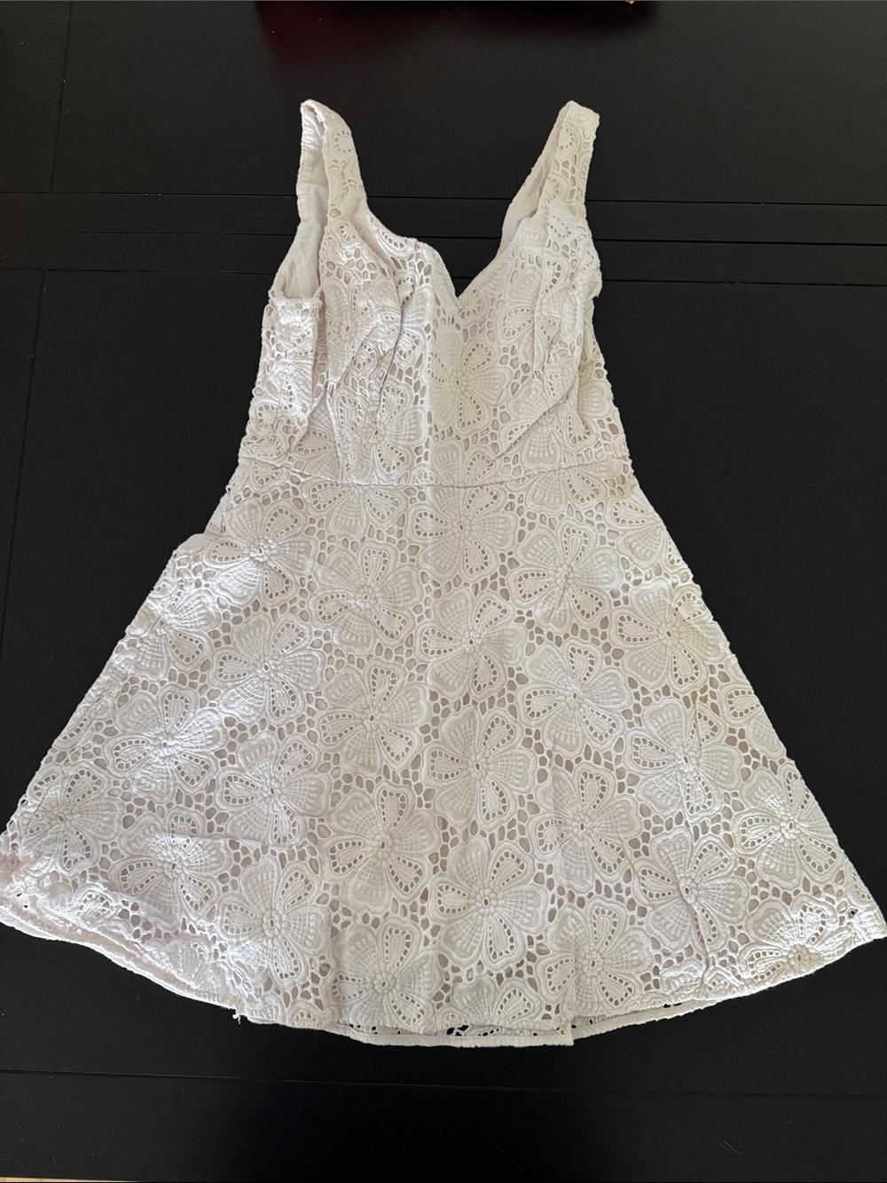 Lilly Pulitzer White Floral Crochet Mini Dress